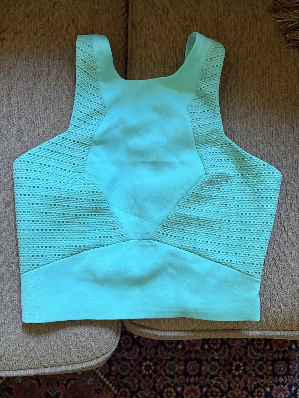 BRAND NEW! High-Neck Mint Green Sports Bralette